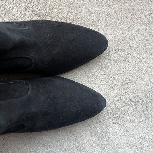 Giuseppe Zanotti Black Suede w/ Patent Leather Trim Western Boots EU 36 US 6 - Picture 8 of 16